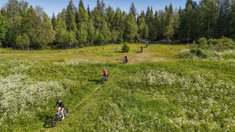 Mountain biking in Ruka
